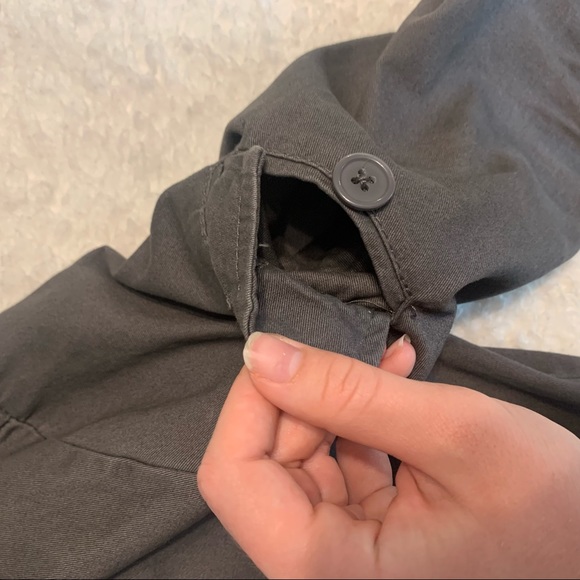 Sky and Sparrow x Tilly’s Grey Adjustable Waist Hooded Zip-Up Jacket Size S - Picture 8 of 14